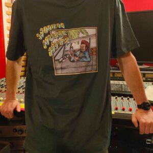 T-Shirt oversize "When Music Hits" Green